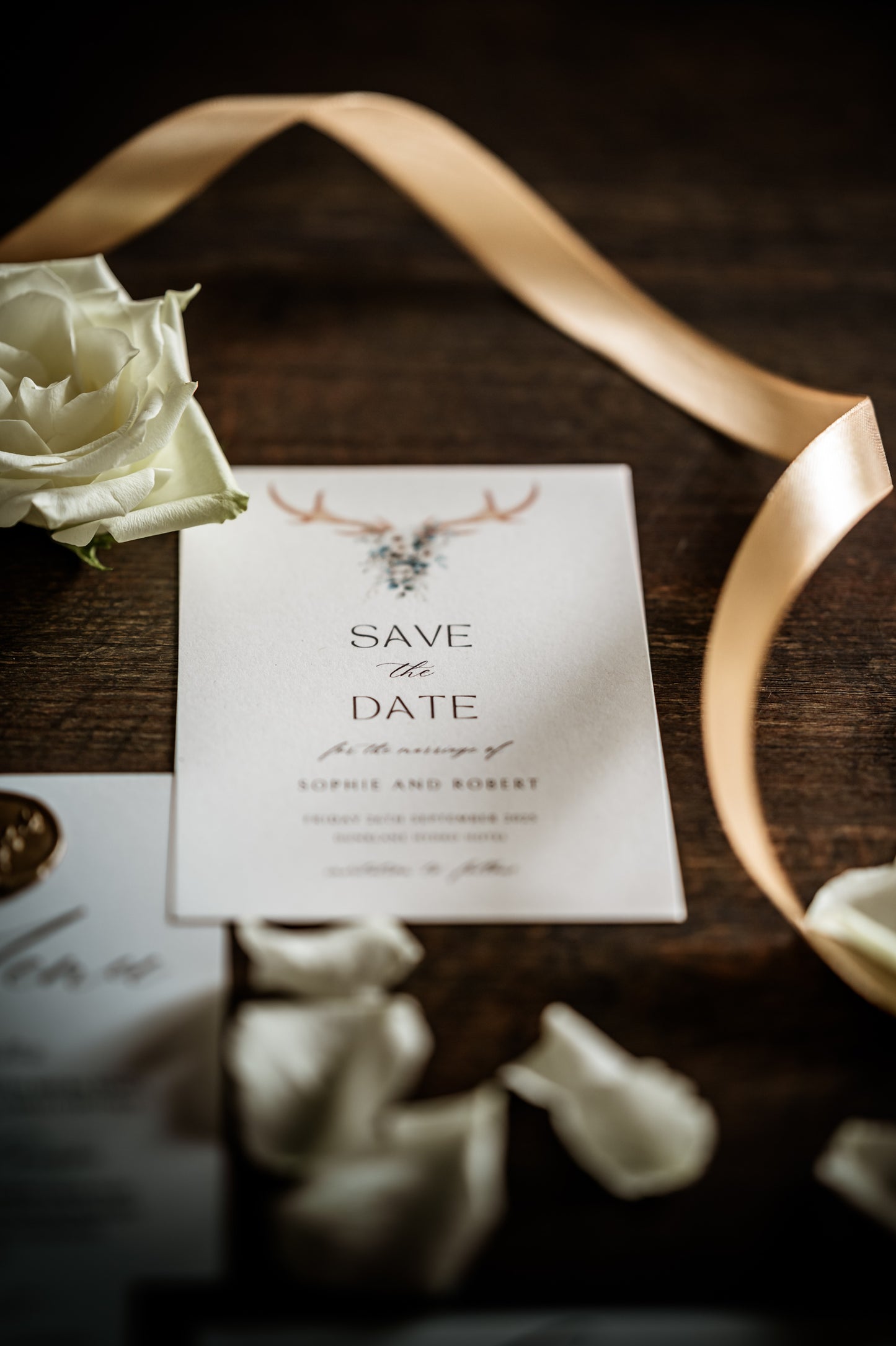 Scottish Stag Wedding Save the Date & Envelope - The Stag Suite