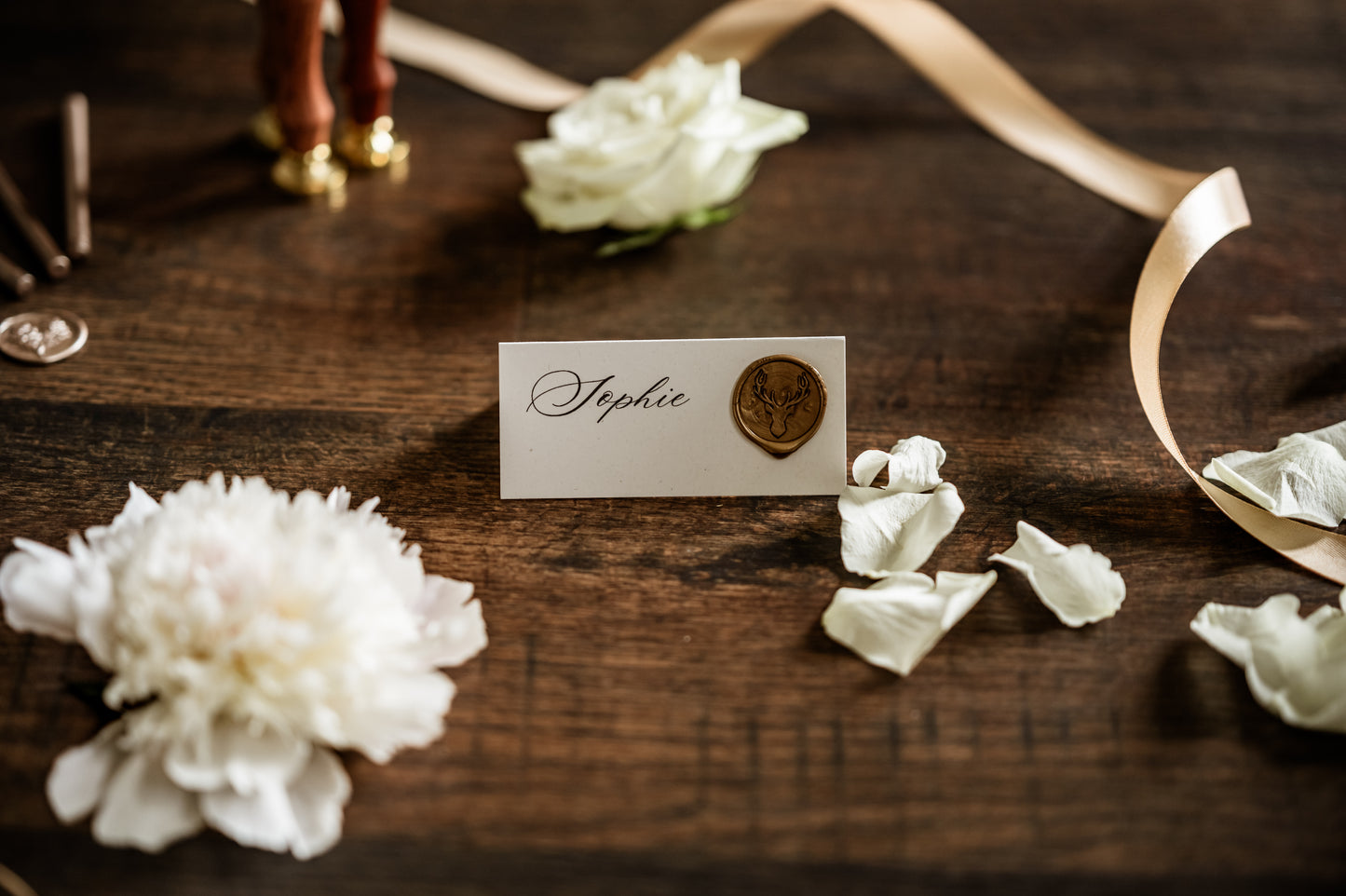 Scottish Stag Wedding Place Card - The Stag Suite