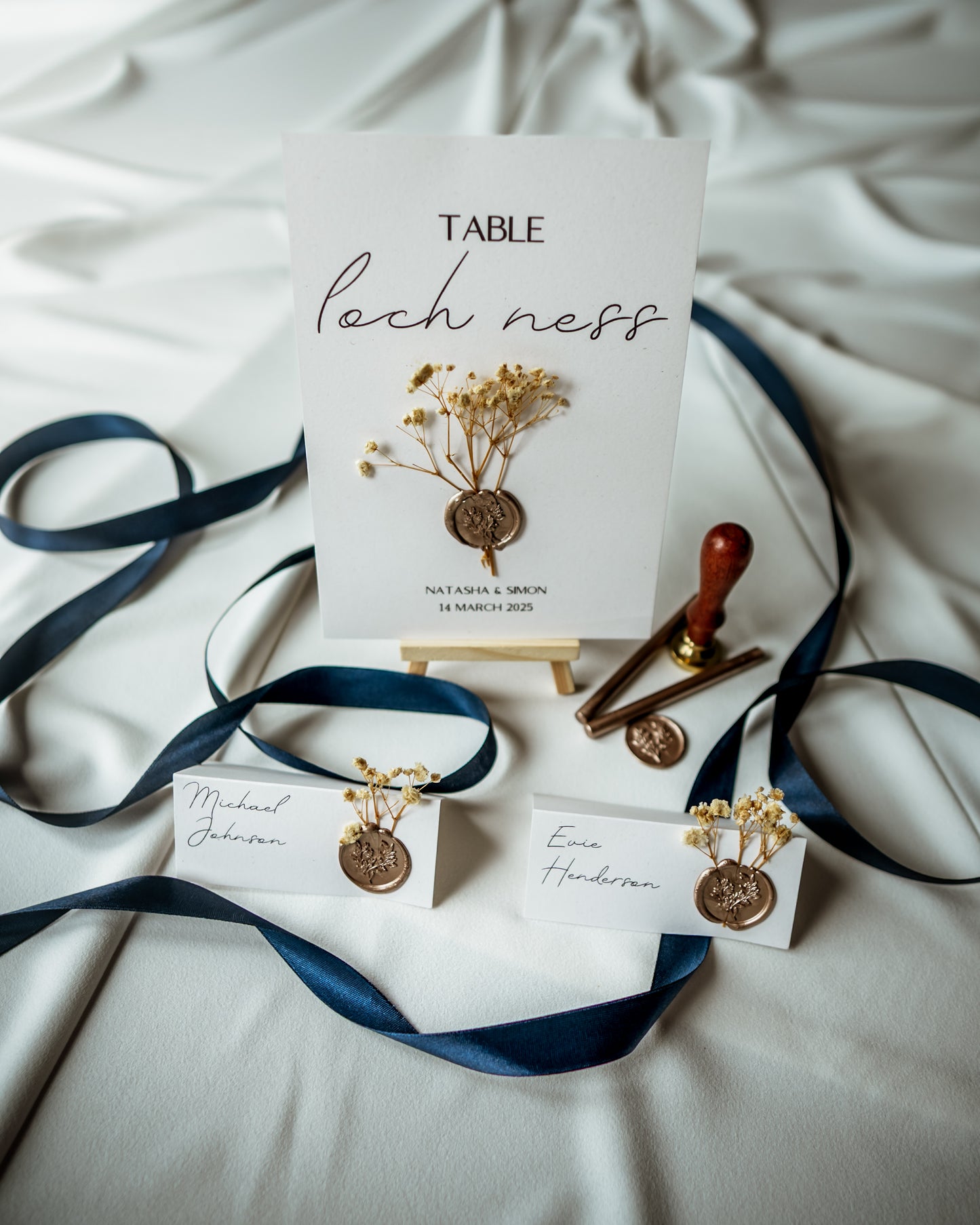 Elegant Rustic Wedding Place Card: The Caledonia Suite