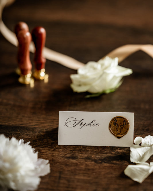 Scottish Stag Wedding Place Card - The Stag Suite