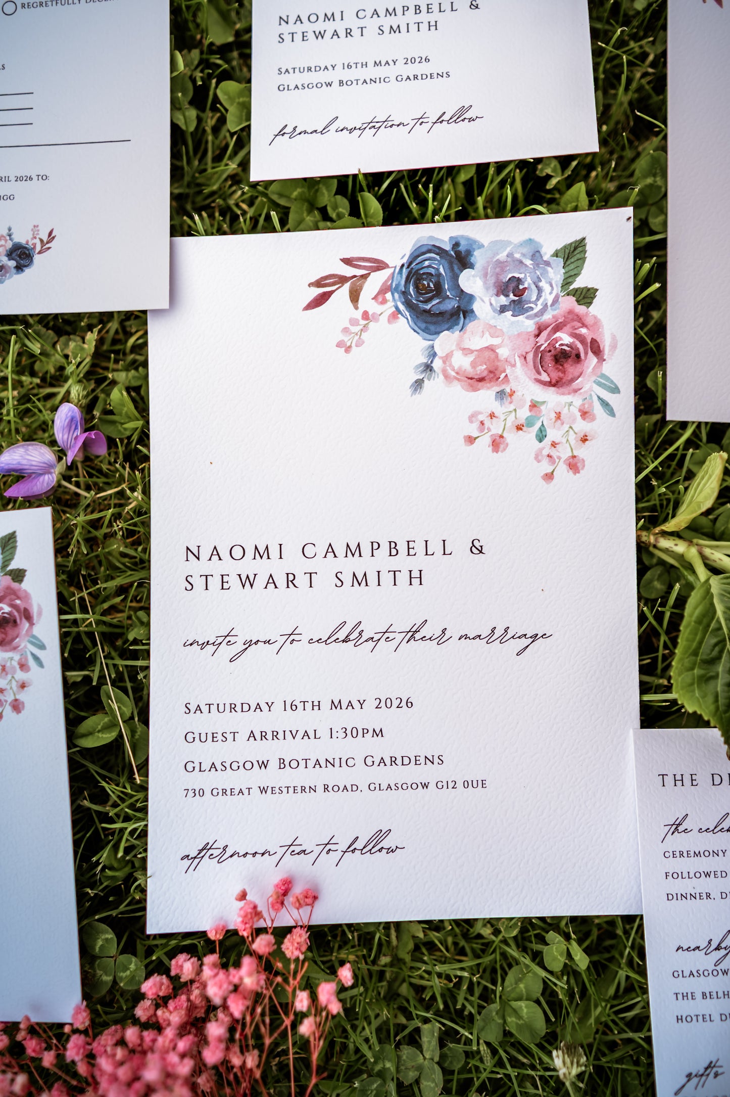 Romantic Floral Wedding Invitation Set - The Flora Suite