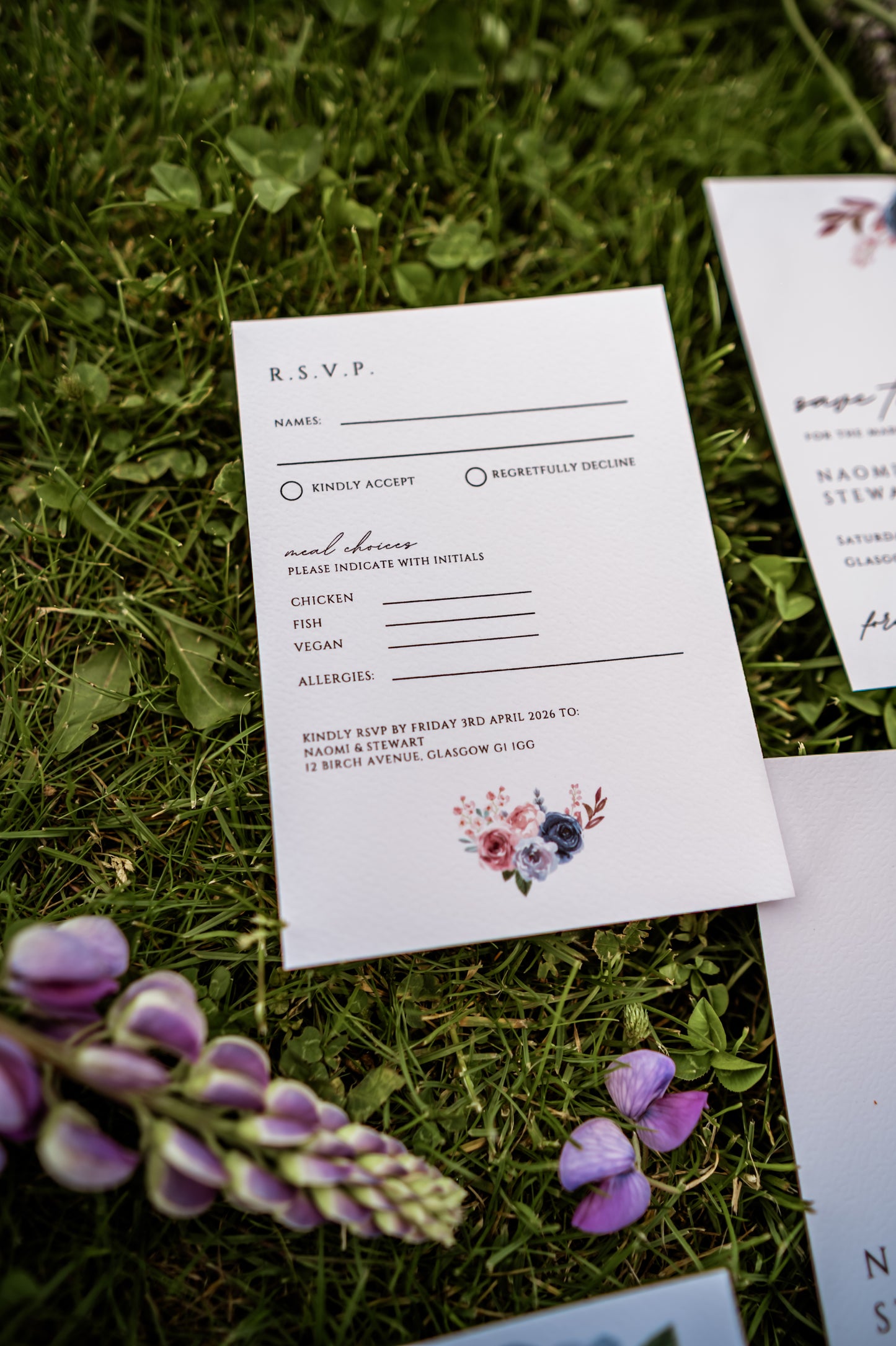 Romantic Floral Wedding Invitation Set - The Flora Suite