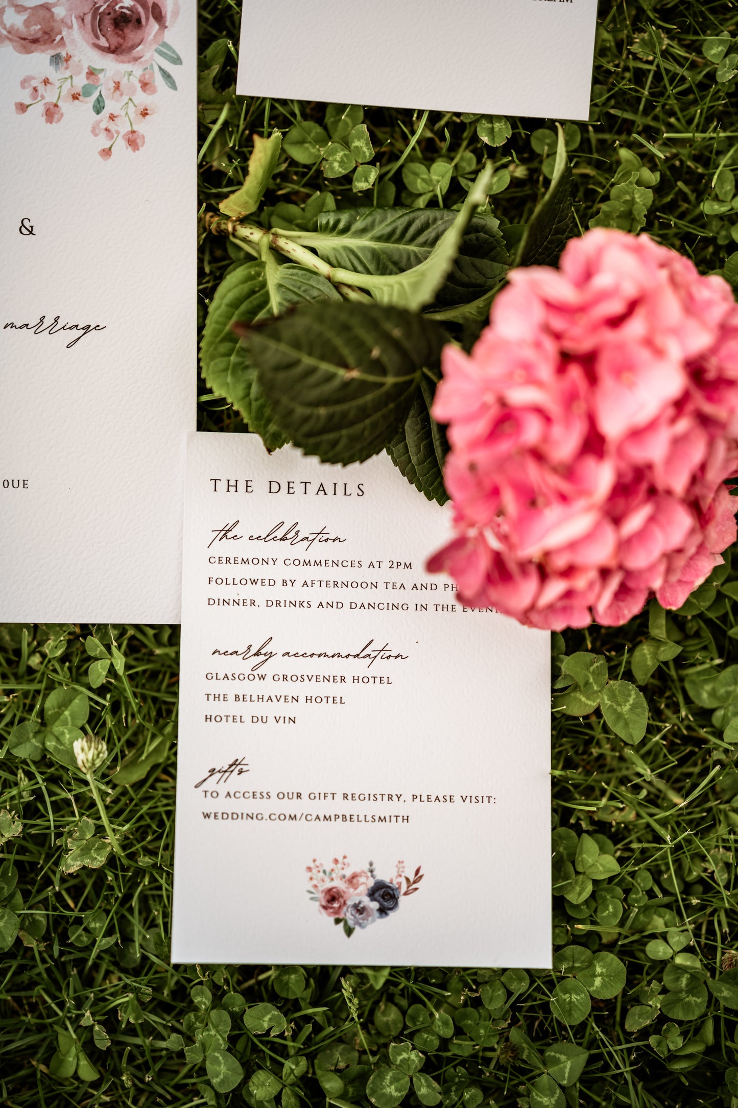 Romantic Floral Wedding Invitation Set - The Flora Suite