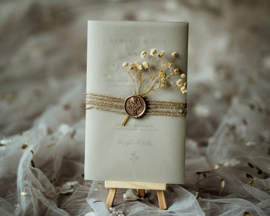 Rustic Sage Green Wedding Invitation Set - The Culross Suite