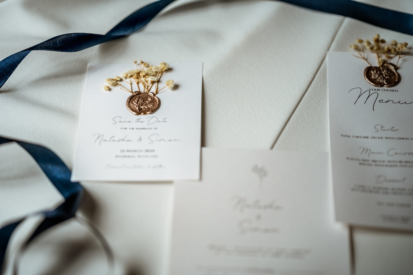 Elegant Rustic Wedding Save the Date Card & Envelope - The Caledonia Suite