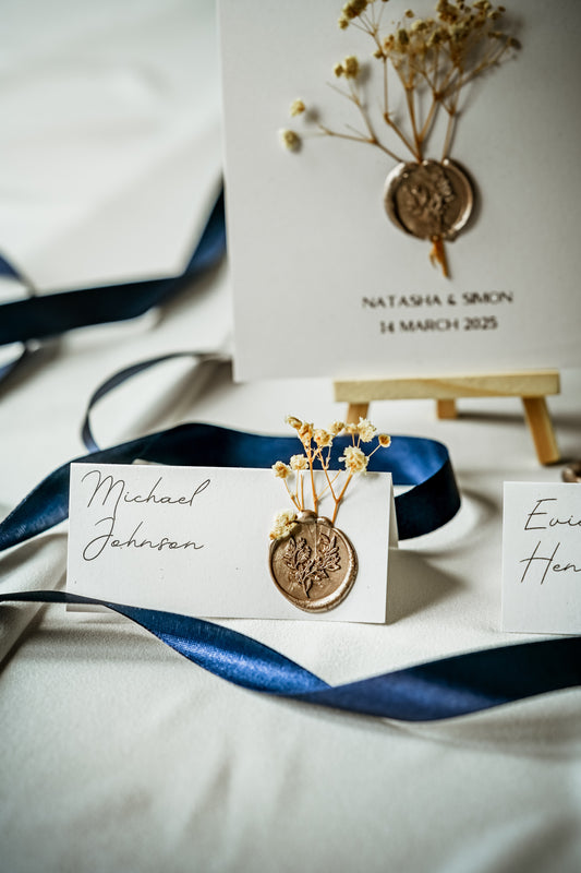 Elegant Rustic Wedding Place Card: The Caledonia Suite